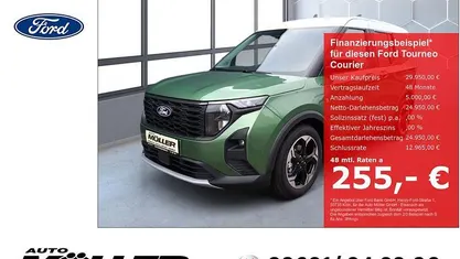 Grün Neu 2025 Ford Tourneo Courier Active Van / Kleinbus | 29.950 € (Etwas zu teuer)
