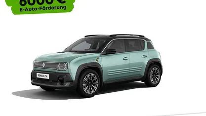 Neu Renault 4 E-Tech Iconic 110 kW (150 PS) 2025 Hautsdefrance grün mit schwarzem dach (grün) SUV
