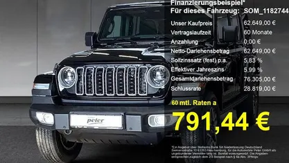 Schwarz Neu 2025 Jeep Wrangler Sahara SUV | 62.649 € (Fairer Preis)