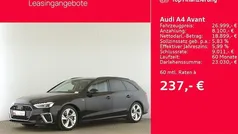 Mythosschwarz metallic Gebraucht 2022 Audi A4 S-Line Kombi | 26.999 € (Fairer Preis)