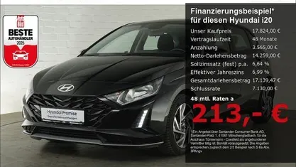 Usata Hyundai i20 Trend 101 CV (74 kW) 2025 Nero Utilitaria
