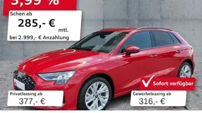 Gebraucht Audi A3 Advanced 204 PS (150 kW) 2025 Rot Limousine