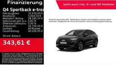 Mythosschwarz metallic Gebraucht 2022 Audi Q4 Sportback e-tron Ambiente SUV | 33.630 € (Superpreis)