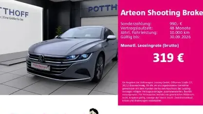 Gebraucht VW Arteon Elegance 190 PS (139 kW) 2022 Mondsteingrau Kombi