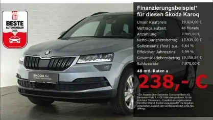Gebraucht Skoda Karoq Style 116 PS (85 kW) 2020 Business grau (metallic) SUV