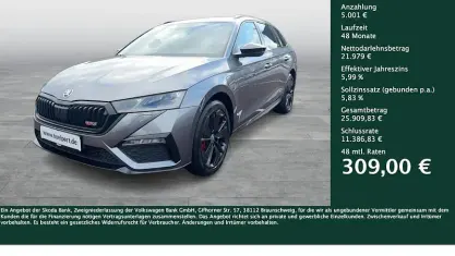 Usado Skoda Octavia RS 245 CV (180 kW) 2023 Gris Familiar