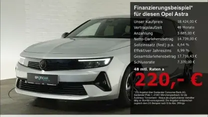 Gebraucht Opel Astra 131 PS (96 kW) 2024 Silber Kleinwagen