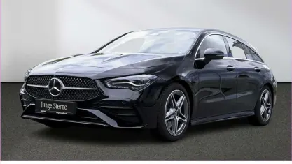 Gebraucht Mercedes CLA200 Shooting Brake AMG 163 PS (119 kW) 2025 Unilack nachtschwarz Kombi