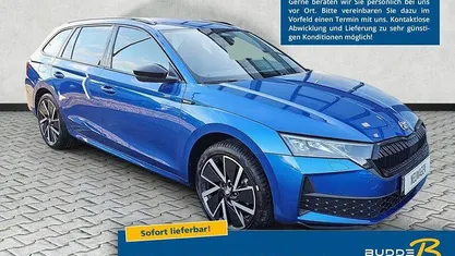 Neu Skoda Octavia SportLine 150 PS (110 kW) 2025 Raceblau metallic Kombi