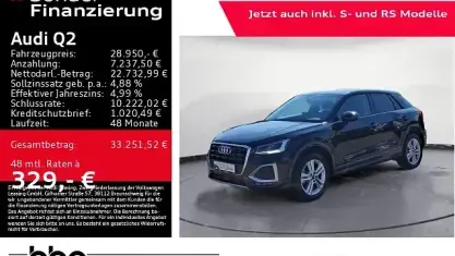 Gebraucht Audi Q2 Advanced 150 PS (110 kW) 2025 Schwarz SUV