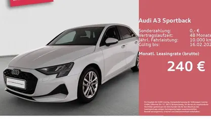 Weiß Gebraucht 2025 Audi A3 Advanced Limousine | 29.990 € (Fairer Preis)