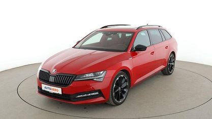 Używany Skoda Superb SportLine 190 KM (139 kW) 2019 Czerwony Kombi