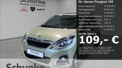 Gebraucht Peugeot 108 Top! Collection 72 PS (52 kW) 2020 Gruen Limousine