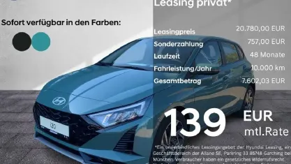 Neu Hyundai i20 Comfort 90 PS (66 kW) 2025 Lucid lime / met Kleinwagen
