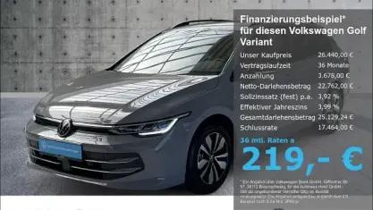 Używany VW Golf VIII Goal 116 KM (85 kW) 2025 Szary Kombi