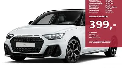 Neu Audi A1 Sportback S-Line 150 PS (110 kW) 2026 Gletscherweiß metallic Kleinwagen