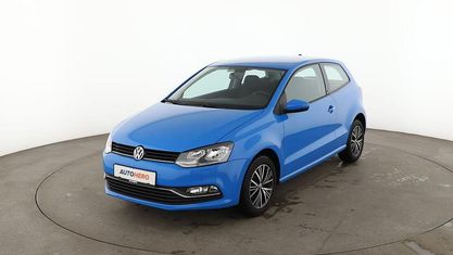 Käytetty VW Polo Allstar 60 HP (44 kW) 2016 Sininen Sedan