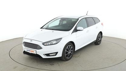 Gebraucht Ford Focus Titanium 125 PS (91 kW) 2017 Weiß Kombi
