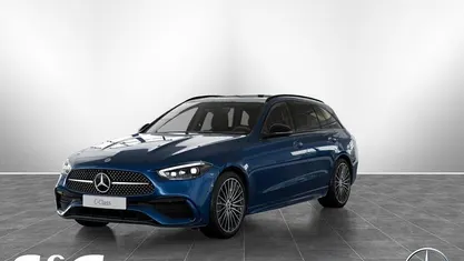 Metalliclack spektralblau Gebraucht 2025 Mercedes C200 AMG Kombi | 55.799 €