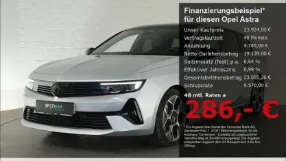 Używany Opel Astra Ultimate 131 KM (96 kW) 2024 Srebrny Hatchback
