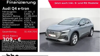 Gebraucht Audi Q4 e-tron Basis 125 kW (170 PS) 2023 Grau SUV