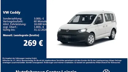 Neu VW Caddy Trendline 116 PS (85 kW) 2026 Weiß Van / Kleinbus