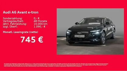 Neu Audi A6 e-tron Performance 280 kW (381 PS) 2026 Schwarz Kombi