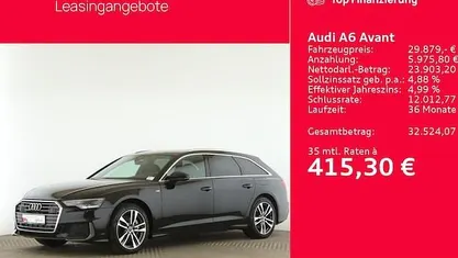Mythosschwarz metallic Gebraucht 2021 Audi A6 Sport Kombi | 29.879 € (Guter Preis)