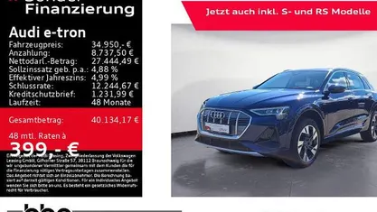 Navarrablau metallic Gebraucht 2022 Audi e-tron S-Line SUV | 34.950 € (Superpreis)
