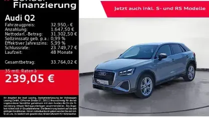 Gebraucht Audi Q2 S-Line 150 PS (110 kW) 2025 Pfeilgrau perleffekt SUV