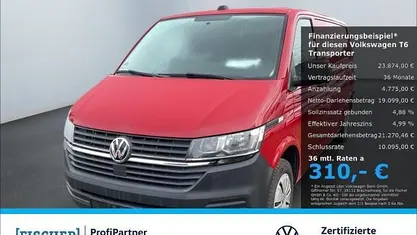 Begagnad VW Transporter 150 HK (110 kW) 2021 Röd Van