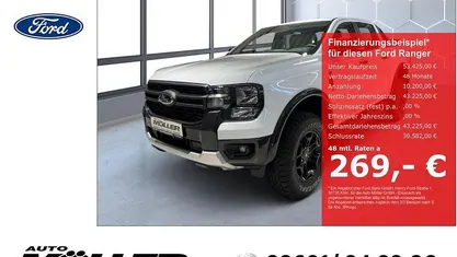 Neu Ford Ranger Tremor 205 PS (150 kW) 2026 Weiss Abholung