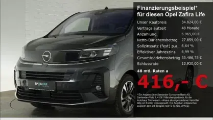 Gebraucht Opel Zafira Life Edition 177 PS (130 kW) 2024 Grau Van / Kleinbus