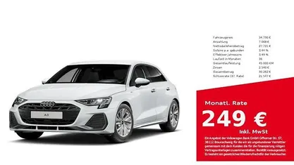 Gebraucht Audi A3 S-Line 150 PS (110 kW) 2025 Weiß Limousine