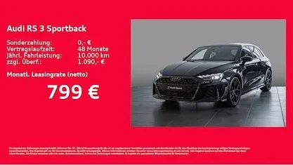 Neu Audi RS3 Sport 400 PS (294 kW) 2026 Grau Limousine