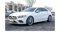 Weiß Gebraucht 2021 Mercedes A180 AMG line Limousine | 24.990 € (Fairer Preis)