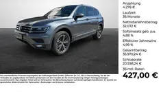 Grau (platinum grey metallic) Gebraucht 2021 VW Tiguan Allspace Highline SUV | 36.350 € (Fairer Preis)