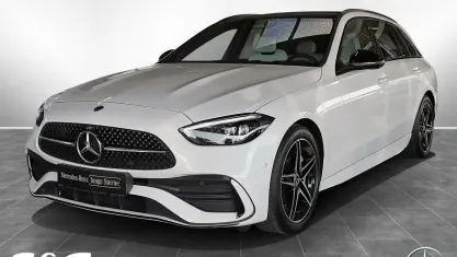 Gebraucht Mercedes C200 AMG 163 PS (119 kW) 2024 Unilack polarweiß Kombi