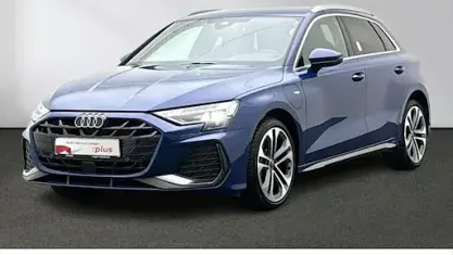 Brugt Audi A3 S-Line 204 HK (150 kW) 2025 Blå Sedan