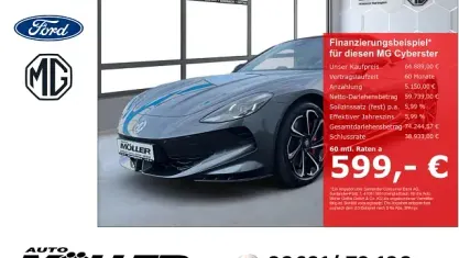 Neu MG Cyberster 375 kW (510 PS) 2026 Grau Cabrio