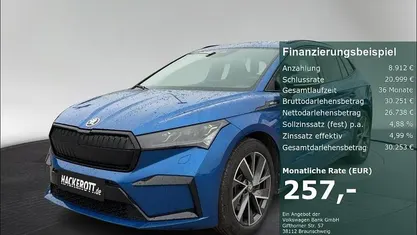 Gebraucht Skoda Enyaq iV SportLine 194 kW (265 PS) 2023 Blau SUV