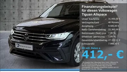 Gebraucht VW Tiguan Allspace Life 150 PS (110 kW) 2023 Schwarz SUV