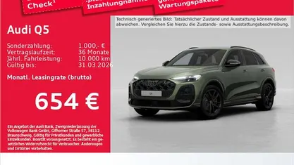 Distriktgrün metallic Gebraucht 2025 Audi Q5 Ambiente SUV | 60.522 € (Superpreis)