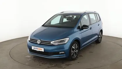 Gebraucht VW Touran IQ Drive 150 PS (110 kW) 2019 Blau Van / Kleinbus