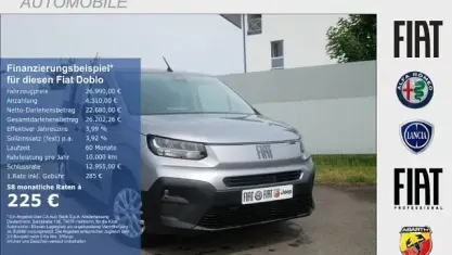 Neu Fiat Doblò Comfort 131 PS (96 kW) 2026 Maestro grau metallic Van / Kleinbus