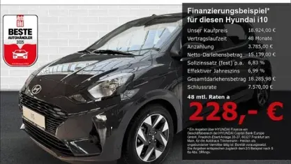 Neu Hyundai i10 Trend 79 PS (58 kW) 2025 Grau Kleinwagen