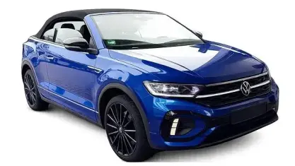 Gebraucht VW T-Roc Cabriolet Style 150 PS (110 kW) 2022 Ravennablau metallic schwarz Cabrio