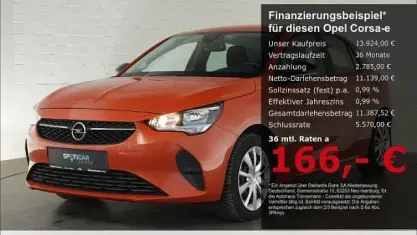 Usado Opel Corsa-e Edition 100 kW (136 HP) 2022 Laranja Citadino