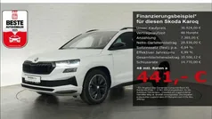 Moon weiß Gebraucht 2024 Skoda Karoq SportLine SUV | 38.424 € (Fairer Preis)
