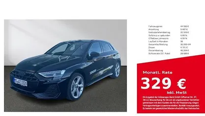 Schwarz Gebraucht 2025 Audi A3 S-Line Limousine | 44.990 € (Fairer Preis)